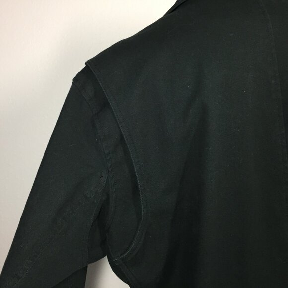Duluth Trading Mens Large Canvas Presentation Jacket Blazer Style Black Heavy - Picture 6 of 8